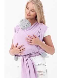 Слинг-шарф трикотажный, сиреневый
