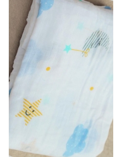 Муслиновая пеленка для новорожденных Diva большая, Night