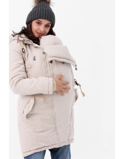 Слингокуртка зимняя - парка 3 в 1, бежевый