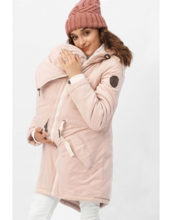 Зимняя слингокуртка - парка 3 в 1, розовый
