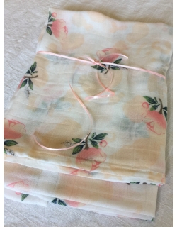 Муслиновая пеленка для новорожденных Diva большая, Rose Cotton