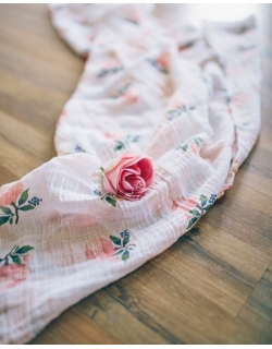 Муслиновая пеленка для новорожденных Diva большая, Rose Cotton