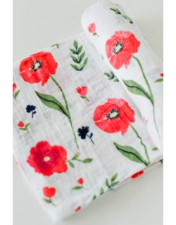 Муслиновая пеленка для новорожденных Diva большая, Poppy