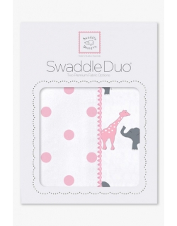 Набор пеленок SwaddleDesigns - Swaddle Duo Circus Fun Pink