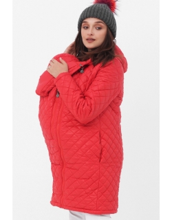Слингокуртка зимняя 3в1, цвет красный стеганая