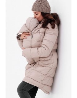 Слингопальто-слингокуртка зимняя пуховая 3 в 1, бежевый