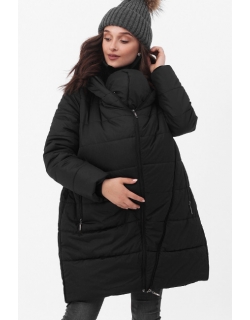 Слингокуртка-трансформер зимняя 3 в 1, черная