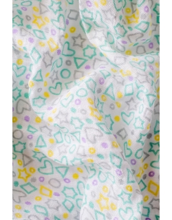 Муслиновая пеленка для новорожденных Adam Stork большая, Lovely Stars