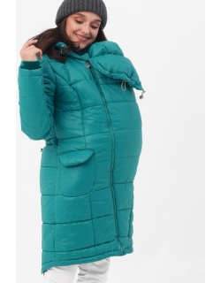 Слингопальто-слингокуртка зимняя 3 в 1, морская волна