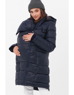 Слингопальто-слингокуртка зимняя пуховая 3 в 1, синий