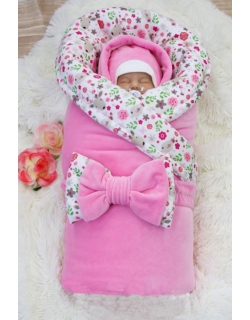 Комплект на выписку для новорожденных холодная зима Flowers (7 предметов)