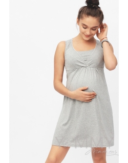 Ночная сорочка, цвет серый меланж