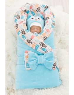 Комплект на выписку для новорожденного зимний Owl laguna (7 предметов)