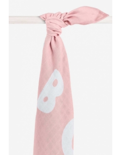 Пеленка/простынь муслиновая для новорожденных Jollein большая, ABCМуслиновая пеленка/простынь для новорожденных Jollein большая, ABC