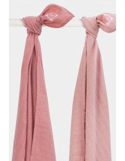 Муслиновые пеленки для новорожденных Jollein, большие, Coral Pink