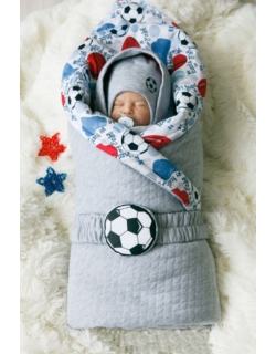 Комплект на выписку теплая весна Football (7 предметов)