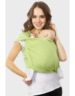 Слинг-шарф алмазного плетения, лайм