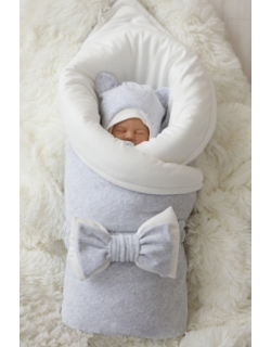 Комплект на выписку для новорожденного демисезонный Light grey (7 предметов)