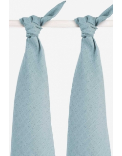 Пеленки муслиновые для новорожденных Jollein, большие, Mini Dots, Mist Stone Green