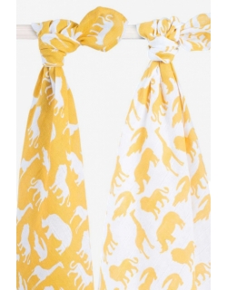 Пеленки муслиновые для новорожденного Jollein, большие, Safari, Safari Ocher