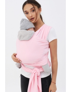 Трикотажный слинг-шарф, розовый