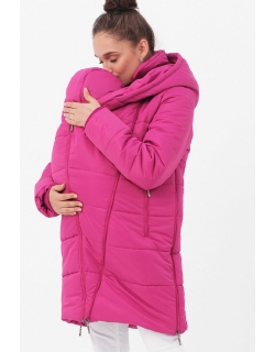 Слингокуртка-трансформер зимняя 3 в 1, розовая