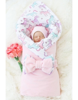 Комплект на выписку для новорожденного теплый демисезонный Unicorn (6 предметов)