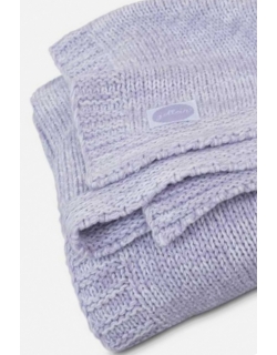 Плед для новорожденных вязаный Jollein Melange, лиловый, средний