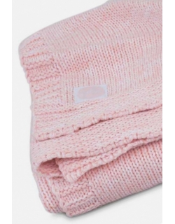 Плед для новорожденного вязаный Jollein Melange, розовый, средний