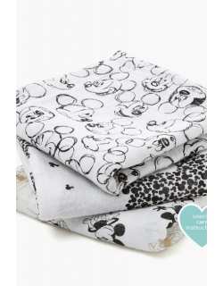 Пеленки для новорожденных муслиновые средние Aden&Anais, набор 3, Mickey