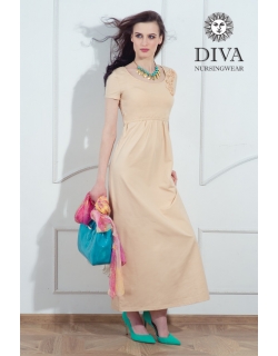 Платье для кормящих и беременных Diva Nursingwear Dalia, цвет Grano