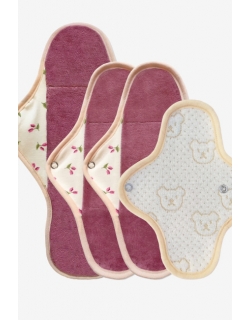 Набор женских гигиенических многоразовых прокладок, тюльпан