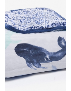 Одеяло муслиновое Aden&Anais, Seafaring Whale