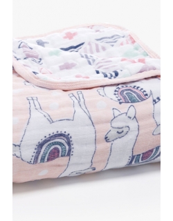 Муслиновое одеяло Aden&Anais, Trail Blooms-Pretty Llama