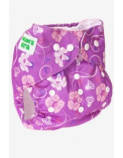 Многоразовый подгузник "Mums Era" Клематис, фиолетовый (1 вкладыш)