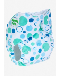Многоразовый подгузник "Mums Era", Пузыри белый (1 вкладыш)