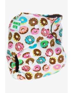 Многоразовый угольный подгузник Mums Era, Пончики (с 2 вкладышами)