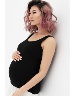 Майка для беременных и кормящих, цвет черный