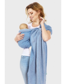 Слинг с кольцами Mums Era "Диамант", джинс