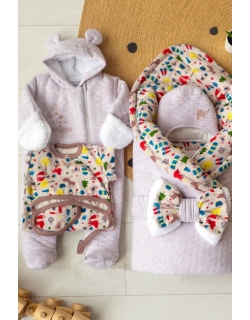 Комплект на выписку холодная зима, Animal Travel (6 предметов)