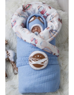 Комплект на выписку холодная зима, Bon voyage (6 предметов)