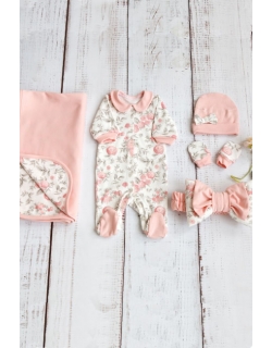Комплект на выписку летний Vintage Poudre (5 предметов)
