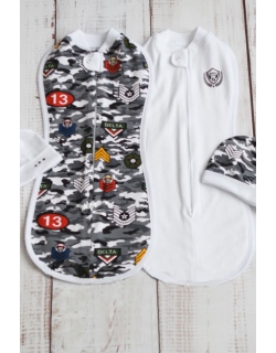 Комплект пеленок-коконов для новорожденных, Military