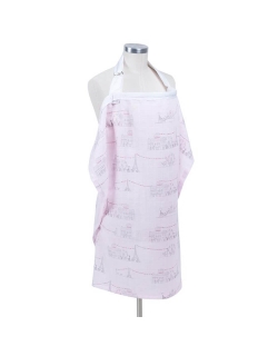 Накидка для кормления муслиновая Bebe Au Lait, Carousel Pink