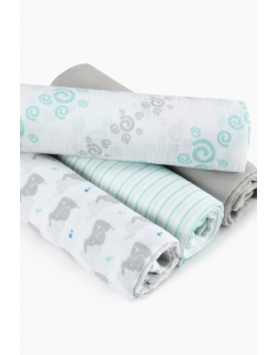 Пеленки муслиновые Aden&Anais для новорожденных, большие, набор 4, Baby Star