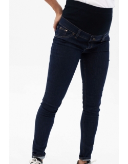 Джинсы скинни для кормящих и беременных, цвет темный деним