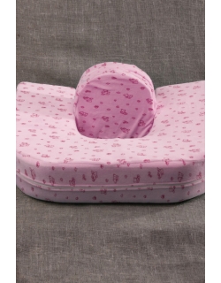 Подушка для кормления двойни «Milk Rivers Twins» с дополнительной подушкой для спины розовая