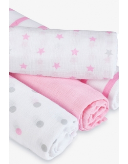 Муслиновые пеленки для новорожденных Aden by Aden Anais, большие, набор 4, Darling