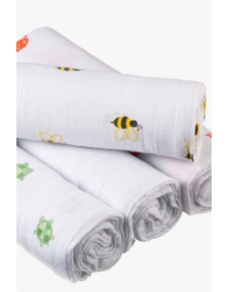 Муслиновые пеленки для новорожденных Aden by Aden Anais, большие, набор 4, Life s hoot