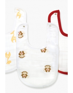 Слюнявчик муслиновый Aden by Aden&Anais, набор из 3 штук, Little Bib Safari Friends